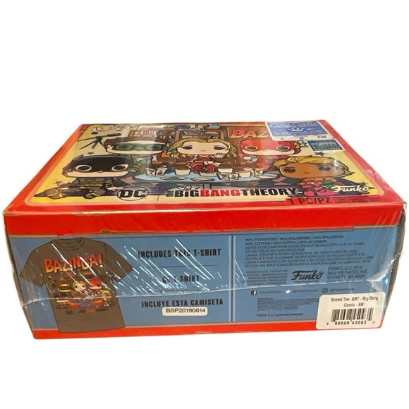 NWT Unisex The Big Bang Theory Funko DC Comics Bazinga! T-shirt - Picture 7 of 8